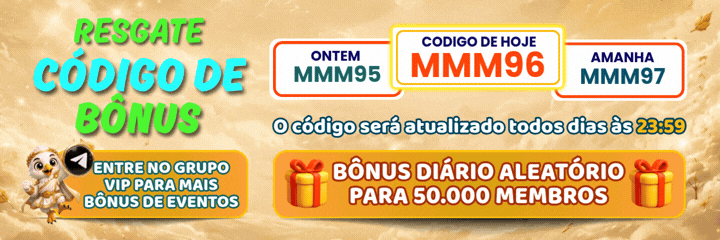 Resgate código de bônus