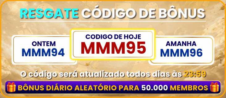 Resgate código de bônus